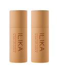 ILIKA Lip balm Organic, Vegan, Plastic-free, 100% Plant-based, 2X Volume, COSMOS Certified Organic, PETA Certified Vegan & Cruelty-Free, 2 Pack, Orange Tangerine