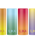 ILIKA 100% Natural Lip Balm - Organic, Plastic-free, Vegan, Vitamin E, COSMOS Certified, 4-Pack Essential Collection, Ginger Lemon, Eucalyptus Mint, Lavender Chamomile, Almond Cardamom Rose, 0.15 oz