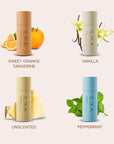 ILIKA Lip Balm Organic, 100% Plant-Based, 2X Volume, Low CO2e - COSMOS Certified Organic, PETA Certified Vegan & Cruelty-Free, Biodegradable Tube 4 Pack, Classic Collection