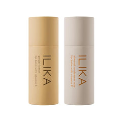 ILIKA Lip balm, Organic, 100% Plant-based, Natural Lip Treatment, COSMOS Certified Organic, PETA Certified Vegan & Cruelty-Free 2 Pack, Ginger Lemon & Almond Cardamom Rose