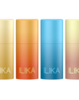 ILIKA 100% Natural Lip Balm - Organic, Plastic-free, Vegan, Cruelty-Free, Vitamin E, COSMOS Organic & PETA Certified Vegan, 4-Pack Unscented, All-Day Moisture, 0.15 oz each