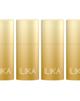ILIKA 100% Natural Lip Balm - Organic, Plastic-free, Vegan, Cruelty-Free, Vitamin E, COSMOS Organic & PETA Certified Vegan, 4-Pack Unscented, All-Day Moisture, 0.15 oz each