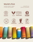 ILIKA 100% Natural Lip Balm - Organic, Plastic-free, Vegan, Cruelty-Free, Vitamin E, COSMOS Certified, PETA Certified, 2-Pack All-Day Moisture, 0.15 oz each