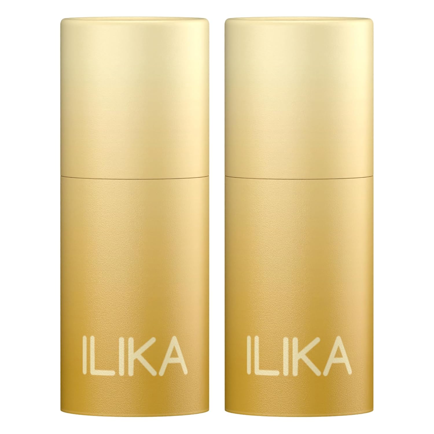 ILIKA 100% Natural Lip Balm - Organic, Plastic-free, Vegan, Cruelty-Free, Vitamin E, COSMOS Certified, PETA Certified, 2-Pack All-Day Moisture, 0.15 oz each
